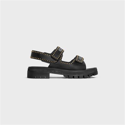 celine studded sandals|celine chunky sandals.